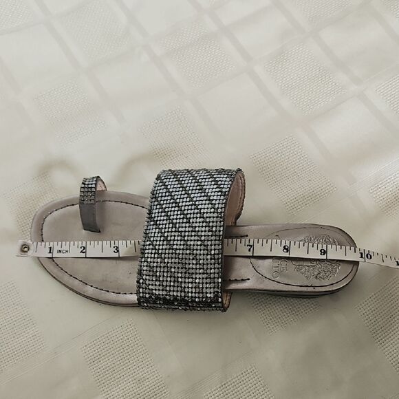 Elegant Silver Slide Sandals - Picture 5 of 16